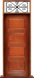 horizontal 4 panel: double door