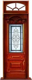 chateau leadlight: double door