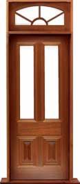 glazed cricket bat: single door +  two sidelights