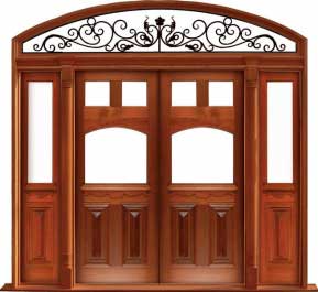 queen anne: door in frame